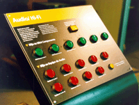 panel de comando de audio HI- FI